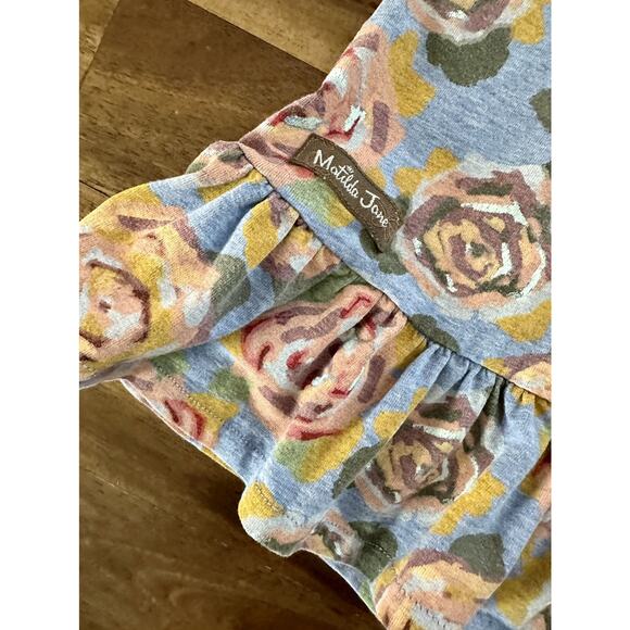 Matilda Jane The Adventure Begins Twister Tank Top Blue Pink Floral Sleeveless 2 - Picture 6 of 8